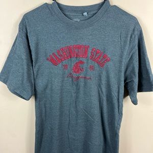 Washington state cougars embroidered Tshirt adult Sz medium grey cadre brand